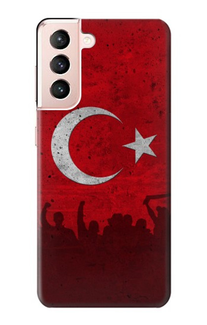 W2991 Turkey Football Soccer Hard Case and Leather Flip Case For Samsung Galaxy S21 5G