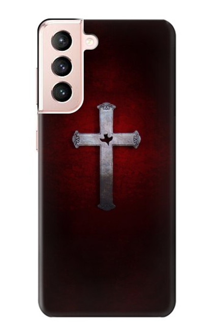 W3160 Christian Cross Hard Case and Leather Flip Case For Samsung Galaxy S21 5G