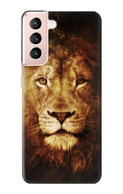 W3182 Lion Hard Case and Leather Flip Case For Samsung Galaxy S21 5G