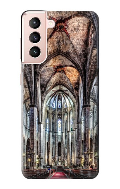 W3210 Santa Maria Del Mar Cathedral Hard Case and Leather Flip Case For Samsung Galaxy S21 5G