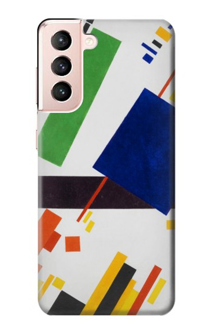 W3343 Kazimir Malevich Suprematist Composition Hard Case and Leather Flip Case For Samsung Galaxy S21 5G