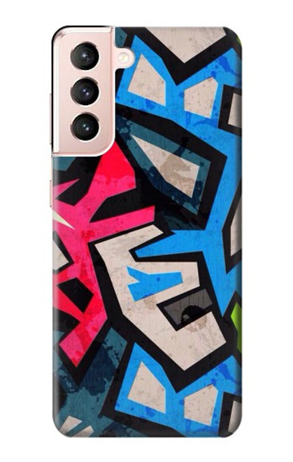 W3445 Graffiti Street Art Hard Case and Leather Flip Case For Samsung Galaxy S21 5G