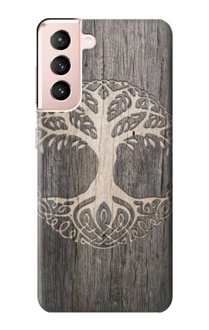 W3591 Viking Tree of Life Symbol Hard Case and Leather Flip Case For Samsung Galaxy S21 5G