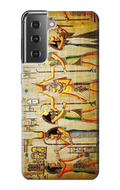 W0272 Egypt Wall Art Hard Case and Leather Flip Case For Samsung Galaxy S21 Plus 5G, Galaxy S21+ 5G