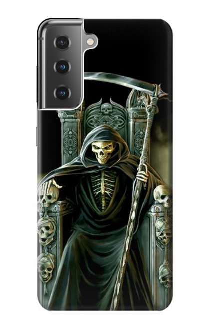 W1024 Grim Reaper Skeleton King Hard Case and Leather Flip Case For Samsung Galaxy S21 Plus 5G, Galaxy S21+ 5G