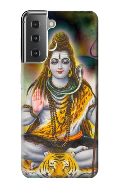 W2287 Lord Shiva Hindu God Hard Case and Leather Flip Case For Samsung Galaxy S21 Plus 5G, Galaxy S21+ 5G