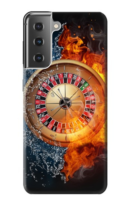 W2289 Roulette Casino Gamble Hard Case and Leather Flip Case For Samsung Galaxy S21 Plus 5G, Galaxy S21+ 5G