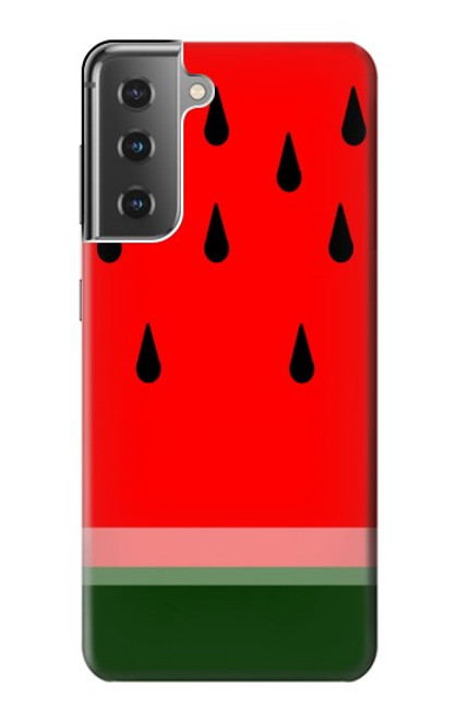 W2403 Watermelon Hard Case and Leather Flip Case For Samsung Galaxy S21 Plus 5G, Galaxy S21+ 5G