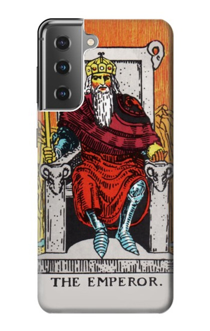 W2808 Tarot Card The Emperor Hard Case and Leather Flip Case For Samsung Galaxy S21 Plus 5G, Galaxy S21+ 5G