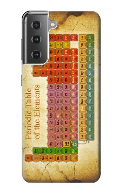 W2934 Vintage Periodic Table of Elements Hard Case and Leather Flip Case For Samsung Galaxy S21 Plus 5G, Galaxy S21+ 5G