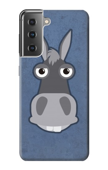 W3271 Donkey Cartoon Hard Case and Leather Flip Case For Samsung Galaxy S21 Plus 5G, Galaxy S21+ 5G