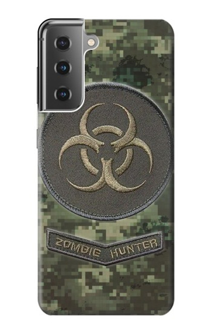 W3468 Biohazard Zombie Hunter Graphic Hard Case and Leather Flip Case For Samsung Galaxy S21 Plus 5G, Galaxy S21+ 5G