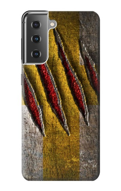 W3603 Wolverine Claw Slash Hard Case and Leather Flip Case For Samsung Galaxy S21 Plus 5G, Galaxy S21+ 5G