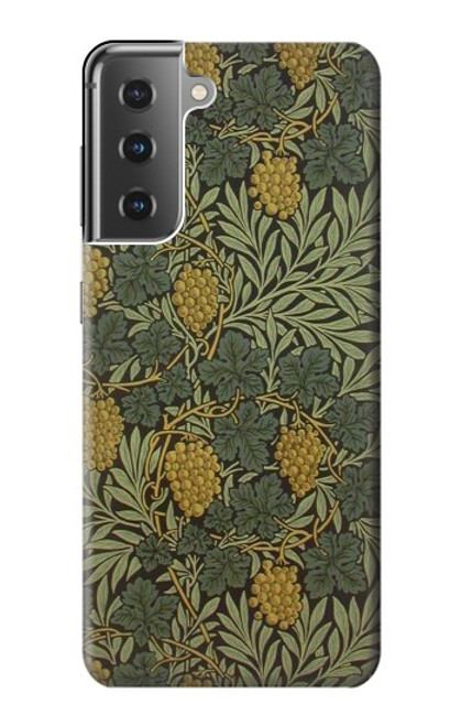 W3662 William Morris Vine Pattern Hard Case and Leather Flip Case For Samsung Galaxy S21 Plus 5G, Galaxy S21+ 5G