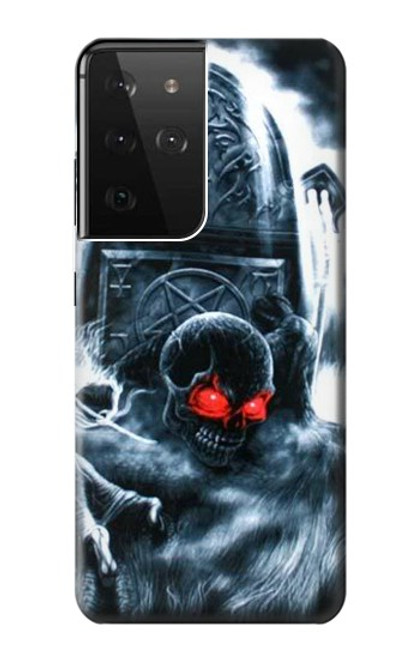 W0297 Zombie Dead Man Hard Case and Leather Flip Case For Samsung Galaxy S21 Ultra 5G