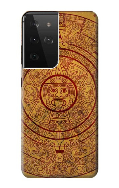 W0692 Mayan Calendar Hard Case and Leather Flip Case For Samsung Galaxy S21 Ultra 5G