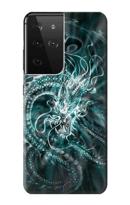 W1006 Digital Chinese Dragon Hard Case and Leather Flip Case For Samsung Galaxy S21 Ultra 5G