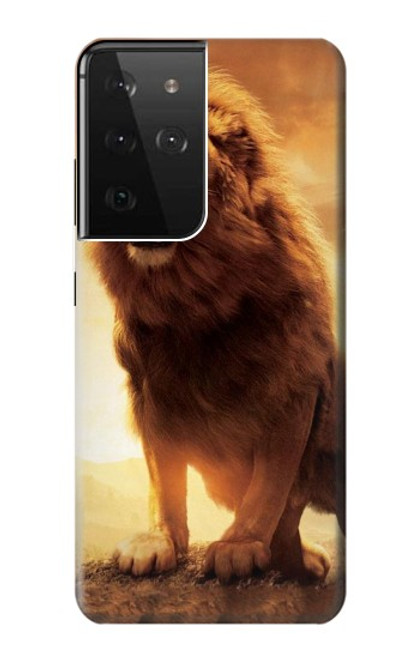 W1957 Lion Aslan Hard Case and Leather Flip Case For Samsung Galaxy S21 Ultra 5G