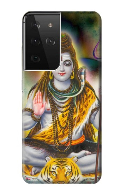 W2287 Lord Shiva Hindu God Hard Case and Leather Flip Case For Samsung Galaxy S21 Ultra 5G