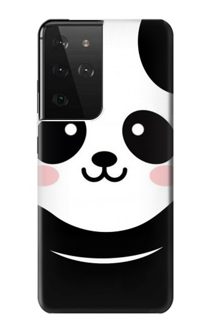 W2662 Cute Panda Cartoon Hard Case and Leather Flip Case For Samsung Galaxy S21 Ultra 5G