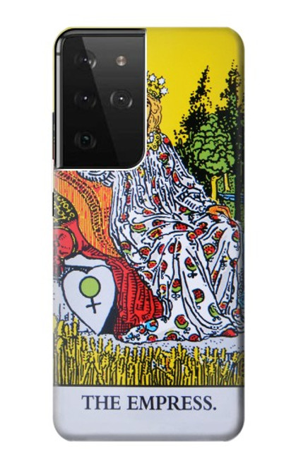 W2809 Tarot Card The Empress Hard Case and Leather Flip Case For Samsung Galaxy S21 Ultra 5G