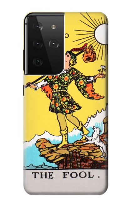 W2810 Tarot Card The Fool Hard Case and Leather Flip Case For Samsung Galaxy S21 Ultra 5G