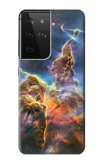 W2822 Mystic Mountain Carina Nebula Hard Case and Leather Flip Case For Samsung Galaxy S21 Ultra 5G