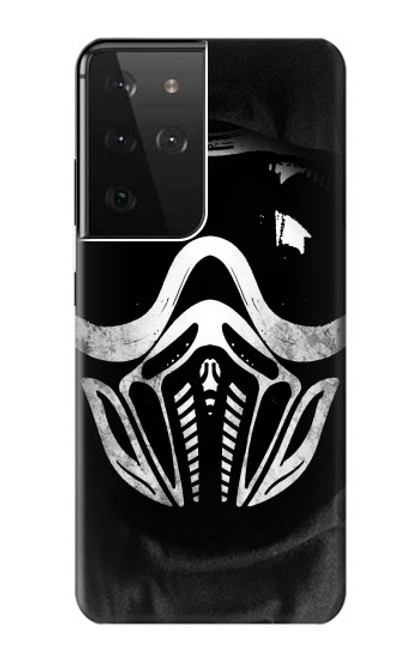 W2924 Paintball Mask Hard Case and Leather Flip Case For Samsung Galaxy S21 Ultra 5G