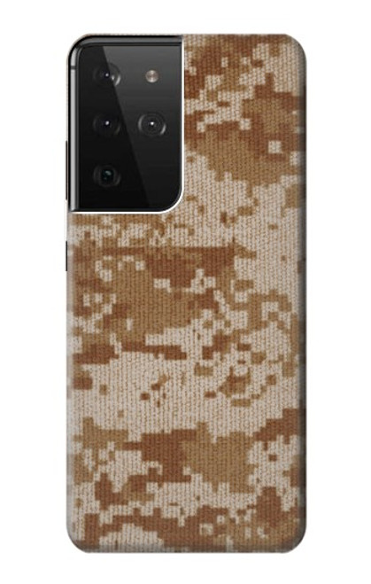 W2939 Desert Digital Camo Camouflage Hard Case and Leather Flip Case For Samsung Galaxy S21 Ultra 5G