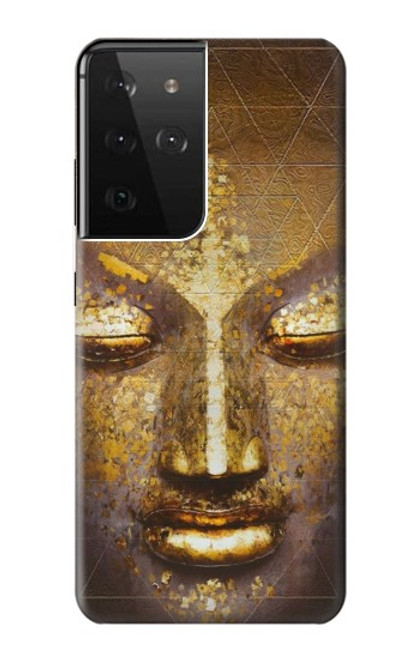 W3189 Magical Yantra Buddha Face Hard Case and Leather Flip Case For Samsung Galaxy S21 Ultra 5G