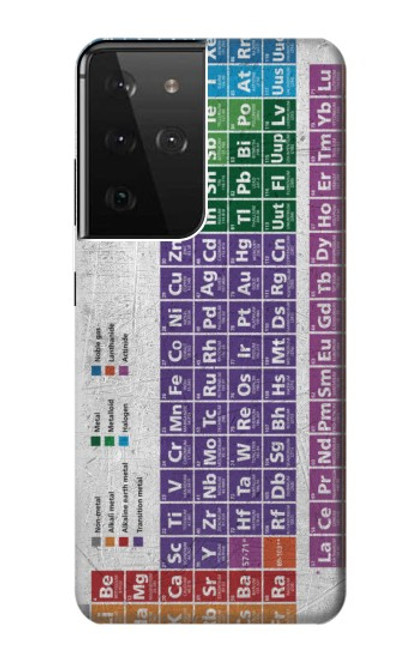 W3383 Periodic Table Hard Case and Leather Flip Case For Samsung Galaxy S21 Ultra 5G