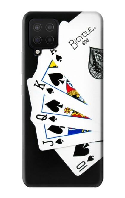 W1078 Poker Royal Straight Flush Hard Case and Leather Flip Case For Samsung Galaxy A12