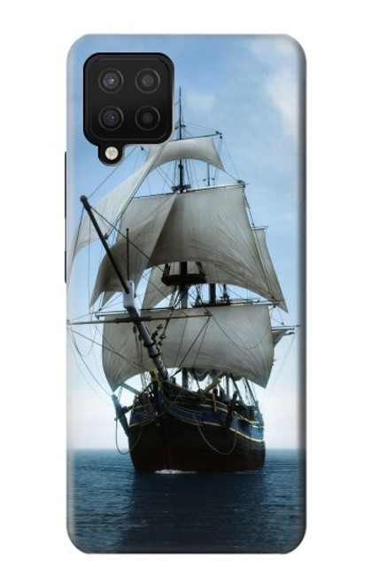 W1096 Sailing Ship in an Ocean Hard Case and Leather Flip Case For Samsung Galaxy A12