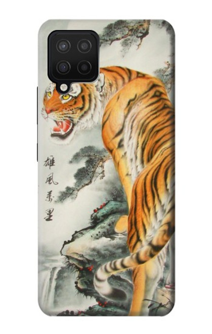 W1934 Chinese Tiger Painting Hard Case and Leather Flip Case For Samsung Galaxy A12