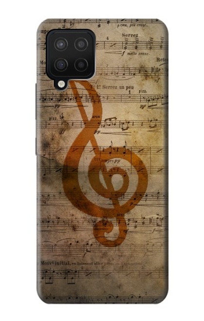 W2368 Sheet Music Notes Hard Case and Leather Flip Case For Samsung Galaxy A12