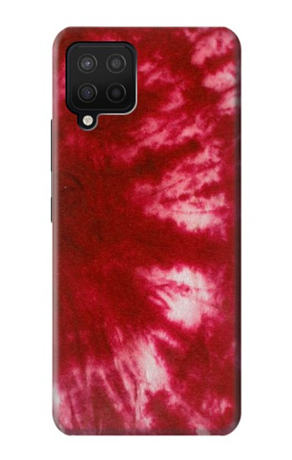 W2480 Tie Dye Red Hard Case and Leather Flip Case For Samsung Galaxy A12