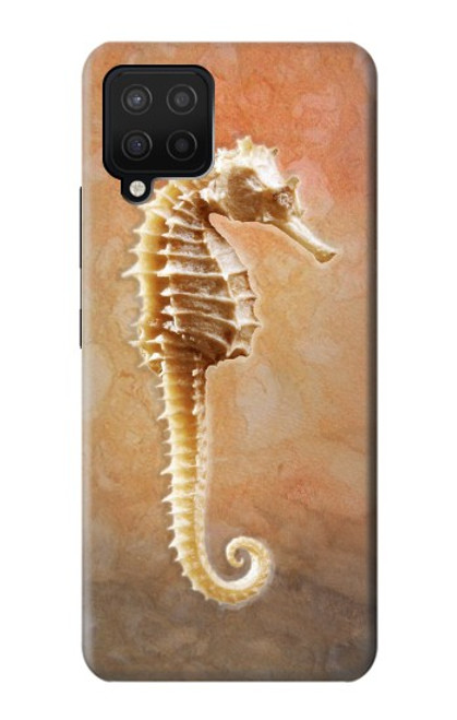 W2674 Seahorse Skeleton Fossil Hard Case and Leather Flip Case For Samsung Galaxy A12