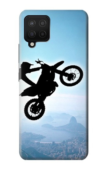 W2675 Extreme Freestyle Motocross Hard Case and Leather Flip Case For Samsung Galaxy A12