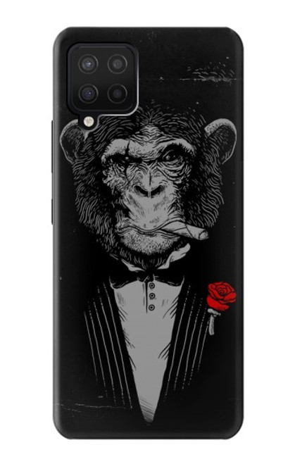 W3167 Funny Monkey God Father Hard Case and Leather Flip Case For Samsung Galaxy A12