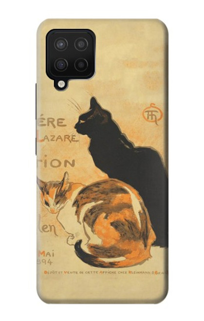 W3229 Vintage Cat Poster Hard Case and Leather Flip Case For Samsung Galaxy A12