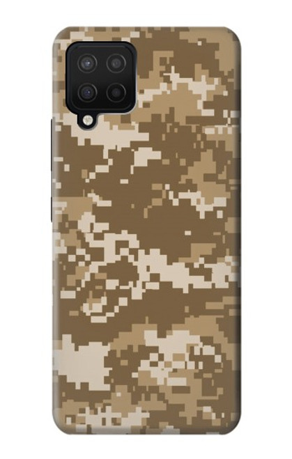 W3294 Army Desert Tan Coyote Camo Camouflage Hard Case and Leather Flip Case For Samsung Galaxy A12