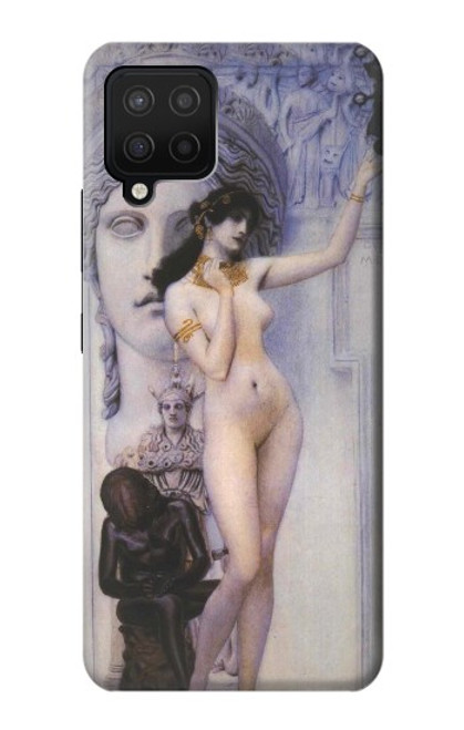 W3353 Gustav Klimt Allegory of Sculpture Hard Case and Leather Flip Case For Samsung Galaxy A12
