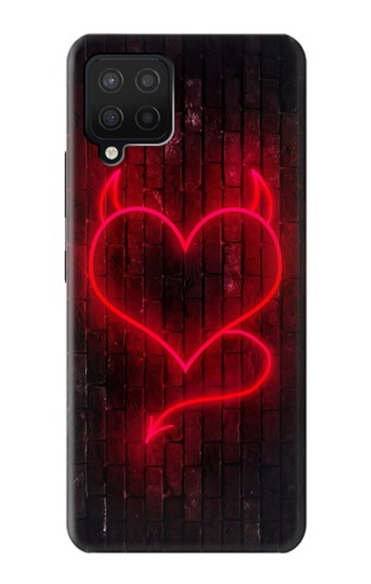 W3682 Devil Heart Hard Case and Leather Flip Case For Samsung Galaxy A12