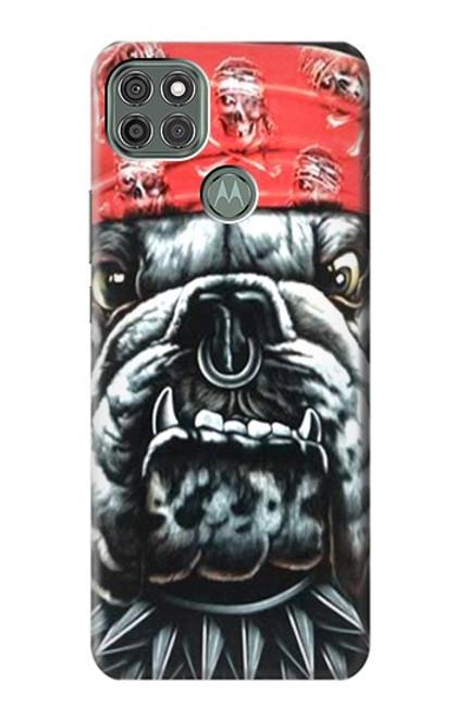 W0100 Bulldog American Football Hard Case and Leather Flip Case For Motorola Moto G9 Power