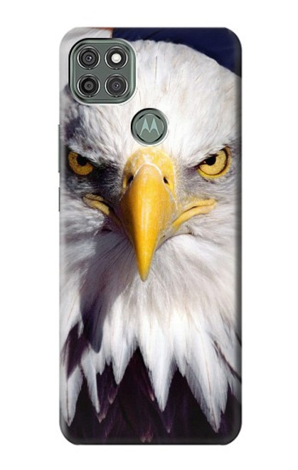 W0854 Eagle American Hard Case and Leather Flip Case For Motorola Moto G9 Power