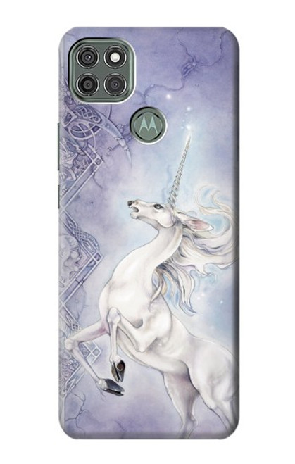 W1134 White Horse Unicorn Hard Case and Leather Flip Case For Motorola Moto G9 Power