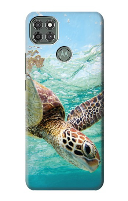 W1377 Ocean Sea Turtle Hard Case and Leather Flip Case For Motorola Moto G9 Power