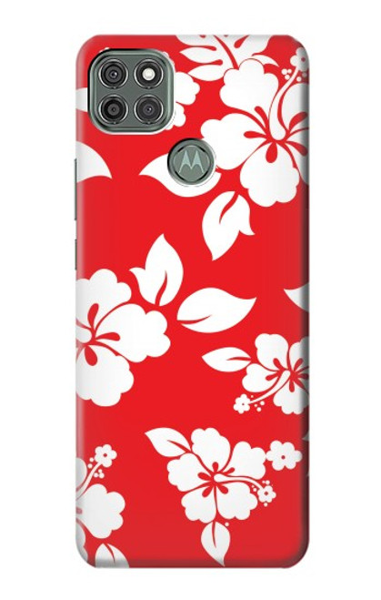 W1949 Hawaiian Hibiscus Pattern Hard Case and Leather Flip Case For Motorola Moto G9 Power