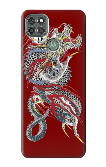 W2104 Yakuza Dragon Tattoo Hard Case and Leather Flip Case For Motorola Moto G9 Power