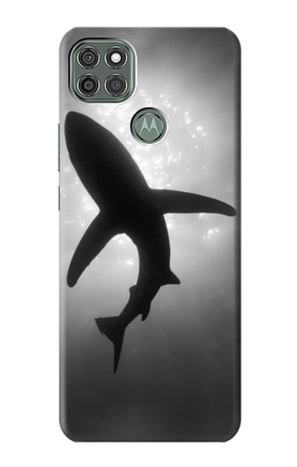 W2367 Shark Monochrome Hard Case and Leather Flip Case For Motorola Moto G9 Power